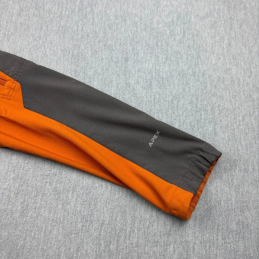 The North Face Jacket Mens XL Orange Gray Apex Bionic Full Zip Softshell Outdoor